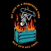 Wicked Clothes 'Dumpster Fire' Shirt -Wicked Clothes Shop dumpster fire shirt 2