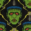 Wicked Clothes 'Frankenstein's Monster' Button-Up Shirt -Wicked Clothes Shop frankensteins monster pattern