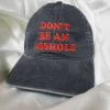 Wicked Clothes 'Golden Rule' Dad Hat -Wicked Clothes Shop golden rule dont be an asshole embroidered dad hat