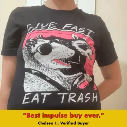 Wicked Clothes 'Live Fast, Eat Trash' Shirt -Wicked Clothes Shop live fast eat trash shirt 4