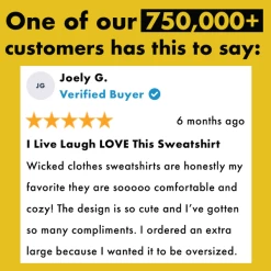 Wicked Clothes 'Live Laugh Love' Sweatshirt -Wicked Clothes Shop live laugh review