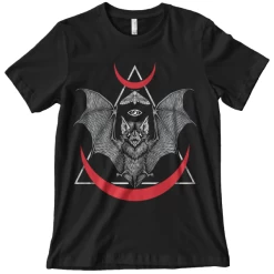 Wicked Clothes 'Occult Bat' Shirt -Wicked Clothes Shop occult bat shirt 1