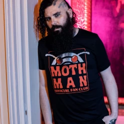 Wicked Clothes 'Mothman Fan Club' Shirt -Wicked Clothes Shop official mothman fan club shirt model
