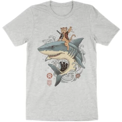 Wicked Clothes 'Shark Catana' Shirt -Wicked Clothes Shop shark catana shirt 1