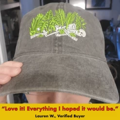 Wicked Clothes 'Skeleton Garden' Dad Hat -Wicked Clothes Shop skeleton garden hat 3