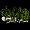 Wicked Clothes 'Skeleton Garden' Shirt -Wicked Clothes Shop skeleton garden shirt 2