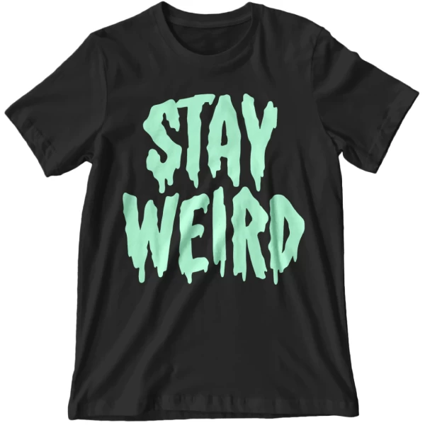 Wicked Clothes 'Stay Weird' Glow In The Dark Shirt 5 Wicked Clothes 'Stay Weird' Glow In The Dark Shirt - Image 3